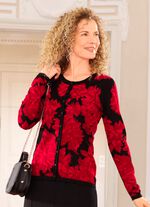 Strickjacke in Feinstrick 