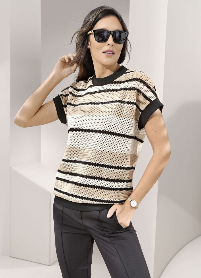 2-in-1 Shirt mit Pailletten-Stickereien 