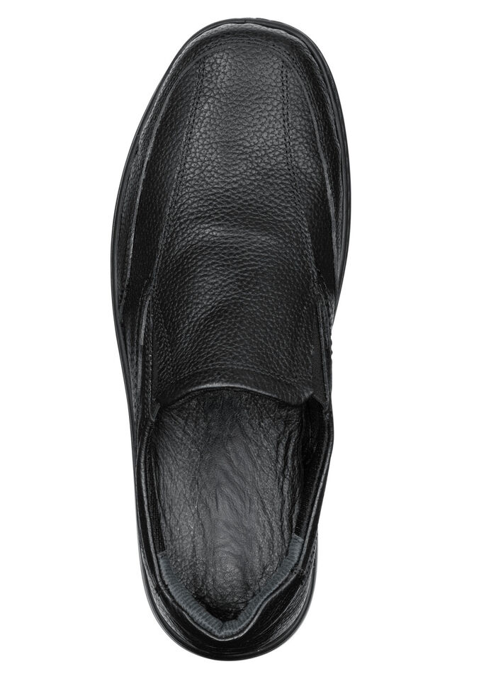 GINO GALANTE, klassische Herren-Slipper, mit herausnehmbarem Fussbett SCHWARZ