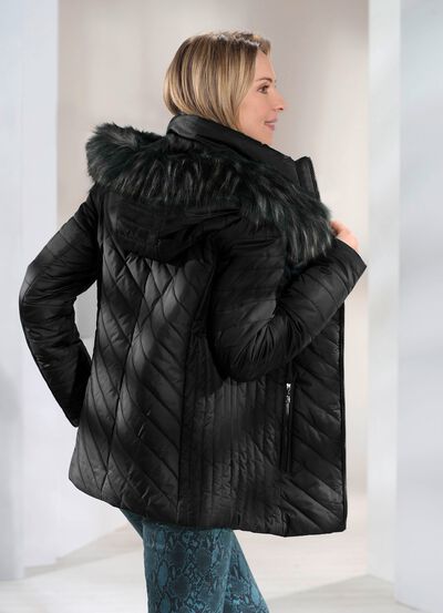 Jacke mit abnehmbarer Kapuze 