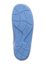 Laurina, klassische Damen-Hausschuhe, mit herausnehmbarem Fussbett KORNBLAU