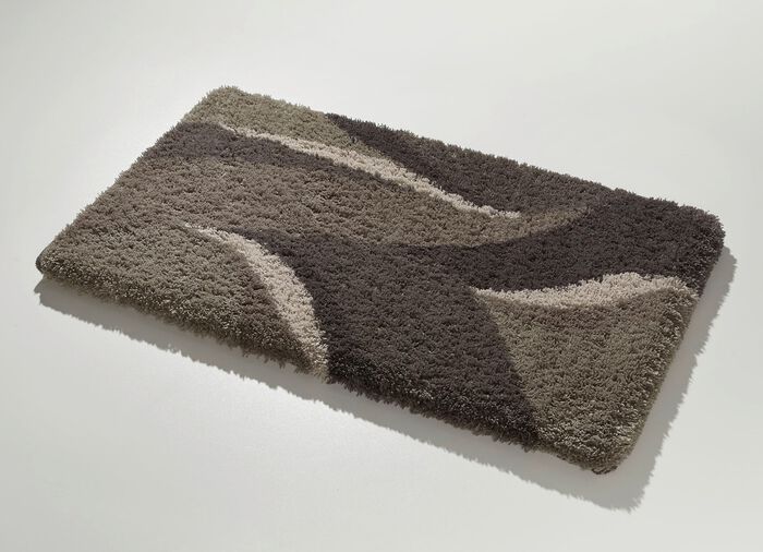 Badgarnitur mit rutschhemmend beschichteter R&uuml;ckseite GRAU