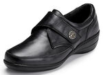 ELENA EDEN, bequeme Damen-Slipper, WeiteH, mit herausnehmbarem Fussbett SCHWARZ