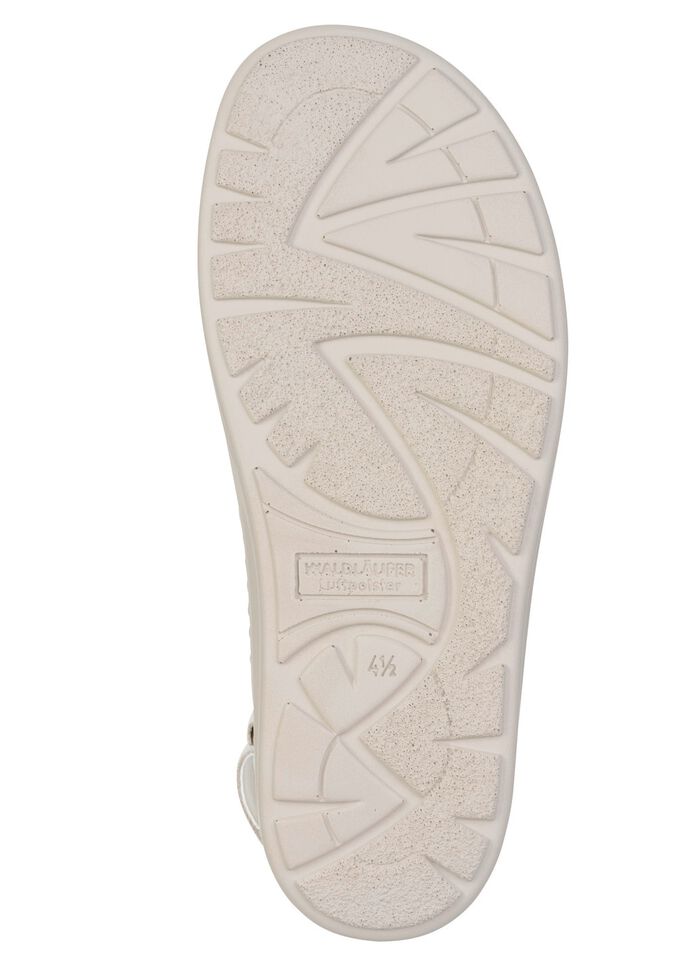 Waldl&auml;ufer, bequeme Damen-Sandalen, Weite H, mit herausnehmbarem Fussbett CHAMPAGNER