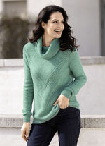 Pullover in flauschiger Qualität MINT MELIERT