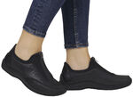 Rieker, klassische Damen-Slipper, mit Reissverschluss SCHWARZ