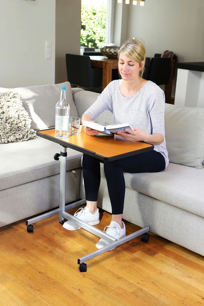 H&ouml;henverstellbarer Komfort- und Betttisch 