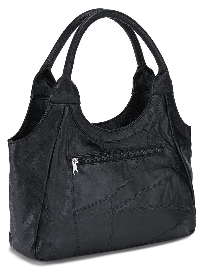 Patchwork-Tasche aus Nappaleder  