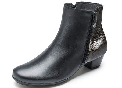ELENA EDEN, elegante Damen-Stiefeletten, Weite G, mit herausnehmbarem Fussbett 