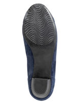 Andrea Conti, schicke Damen-Pumps, mit Gummizug BLAU