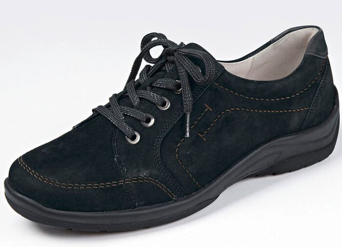 Waldl&auml;ufer, bequeme Damen-Schn&uuml;rschuhe, Weite H, mit herausnehmbarem Fussbett 