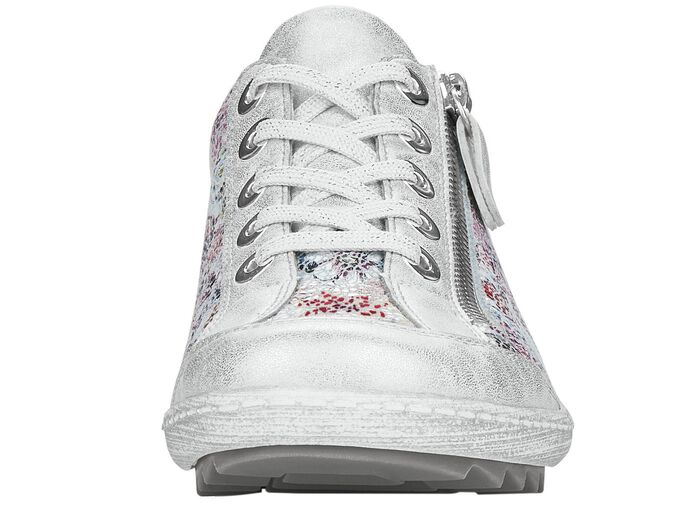 Remonte, elegante Damen-Sneaker, Weite G, mit Reissverschluss SILBER-BUNT
