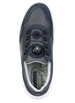 Sportliche Herren-Slipper, Weite H, mit herausnehmbares Fussbett BLAU-GRAU