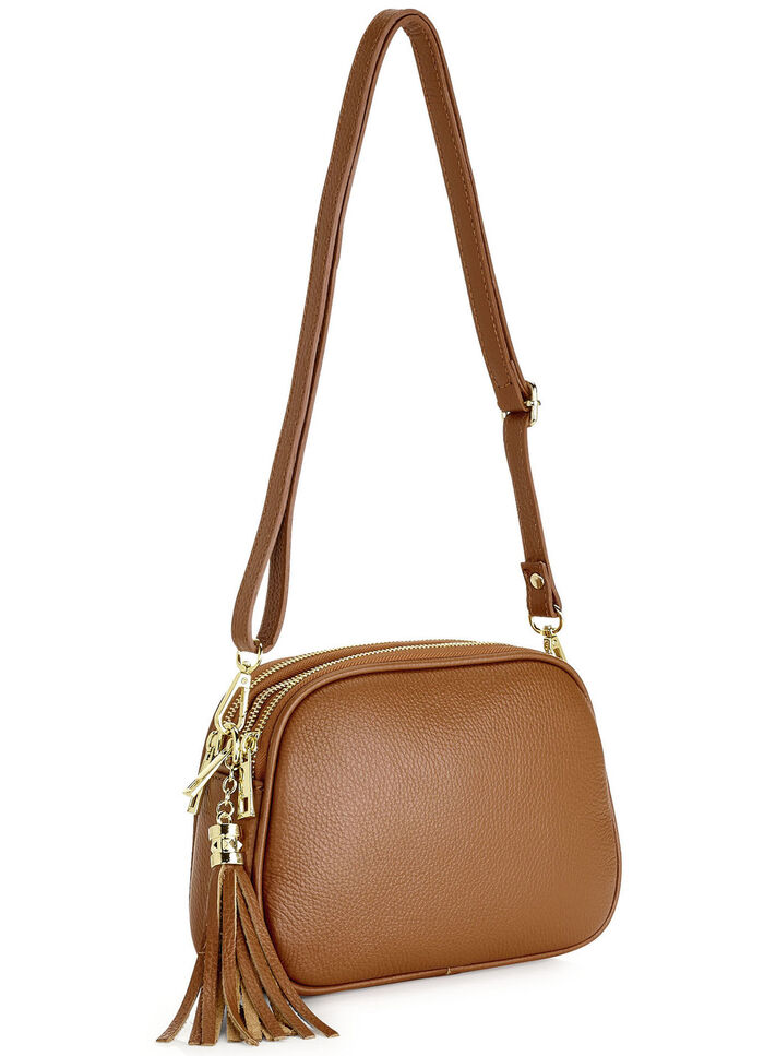 Laurina, Tasche, Damen, mit abnehmbarem Umhängeriemen COGNAC