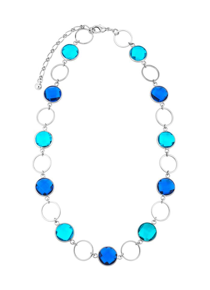 Schmuckset, 3-teilig, mit Kristallsteinen 