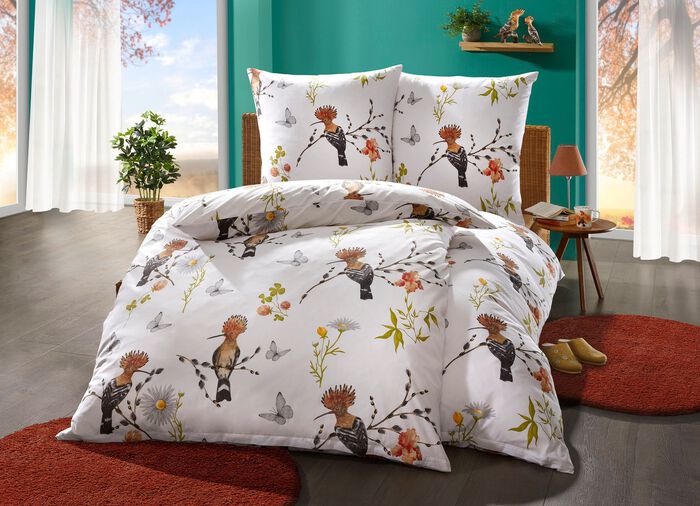 Bettw&auml;sche-Garnitur mit Vogel des Jahres 2022 