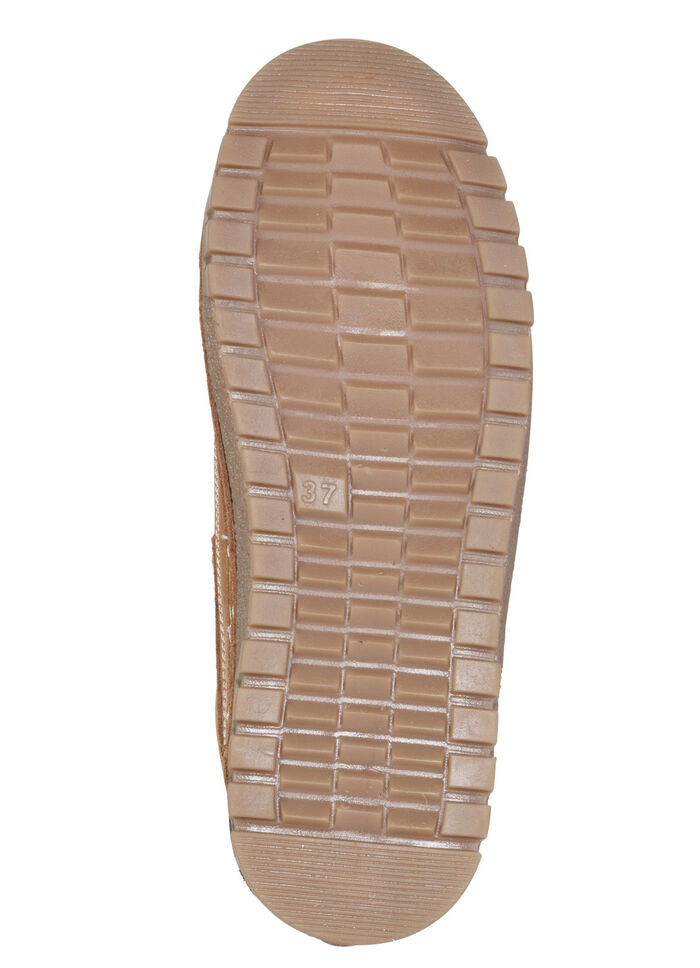 Gemini, schicke Damen-Schnürschuhe, Weite G, mit herausnehmbarem Fussbett COGNAC