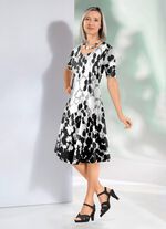 Kleid mit ausdruckstarkem Bord&uuml;ren-Druck 