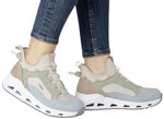 Rieker, stylische Damen-Boots, Weite G, mit herausnehmbarem Fussbett MULTICOLOR