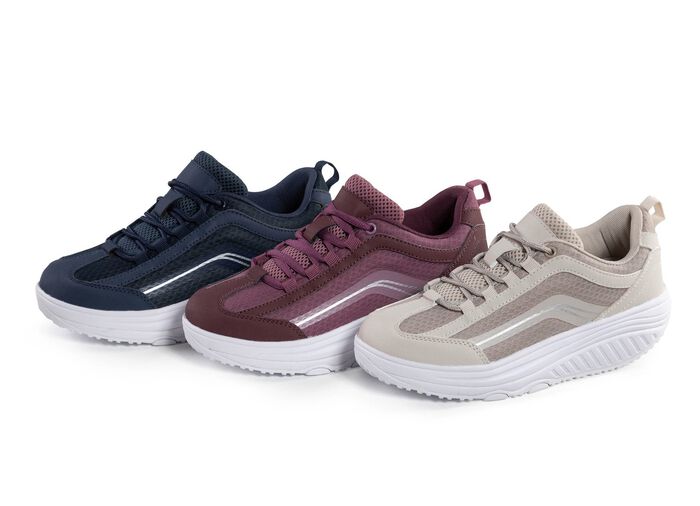 Aerosoft-Walker-Schn&uuml;rschuhe mit auswechselbarer Weichschaum-Einlegesohle BEERE