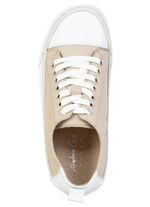 Andrea Conti, leichte Damen-Sneaker, Weite G, mit herausnehmbarem Fussbett BEIGE