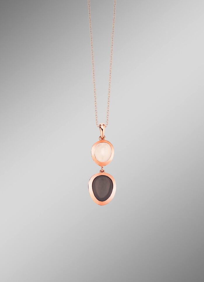 Zauber des Mondes &ndash; Anh&auml;nger mit echtem Mondstein 