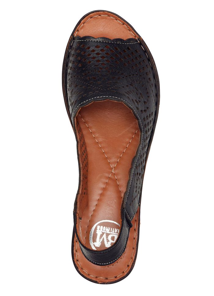 ELENA EDEN, sommerliche Damen-Sandaletten, Weite G, aus Leder 