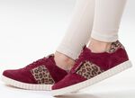 Peter Kaiser, trendige Damen-Sneaker, mit herausnehmbarem Fussbett BORDEAUX-BRAUN