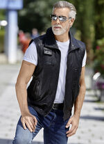 Ledergilet mit Taschen 