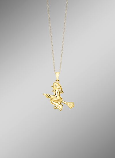 Bezaubernder Anh&auml;nger mit Hexe 