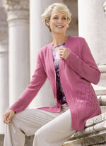 Strickjacke mit dezentem Glanz 