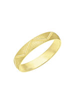 Eleganter Partnerring in vergoldetem Silber 925/- fein 