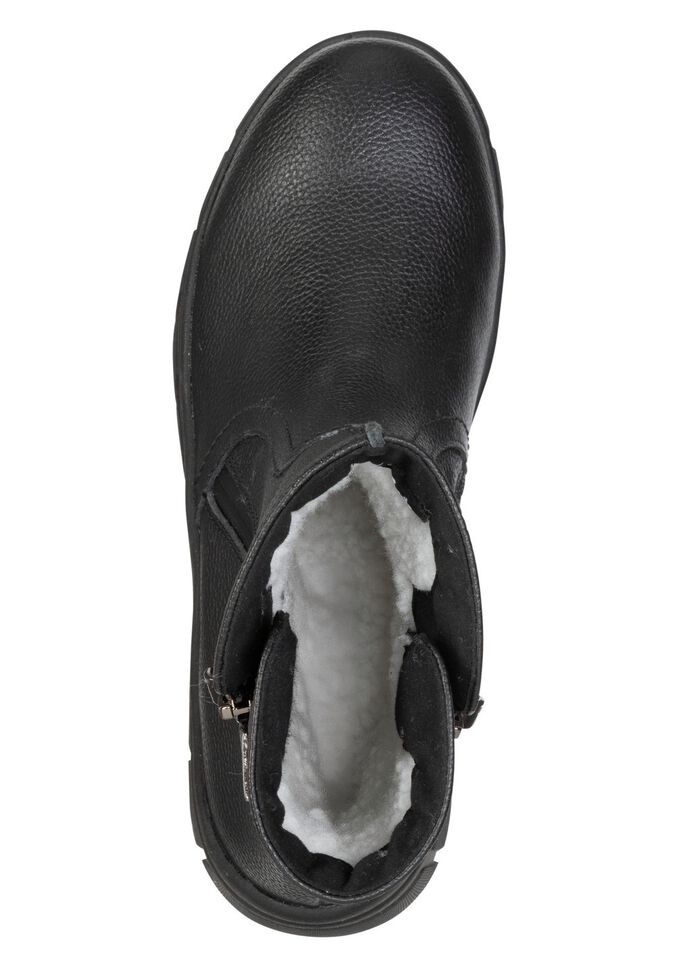 ELENA EDEN, gef&uuml;tterte Damen-Boots, Winterschuhe, Weite G, mit herausnehmbarem Fussbett SCHWARZ