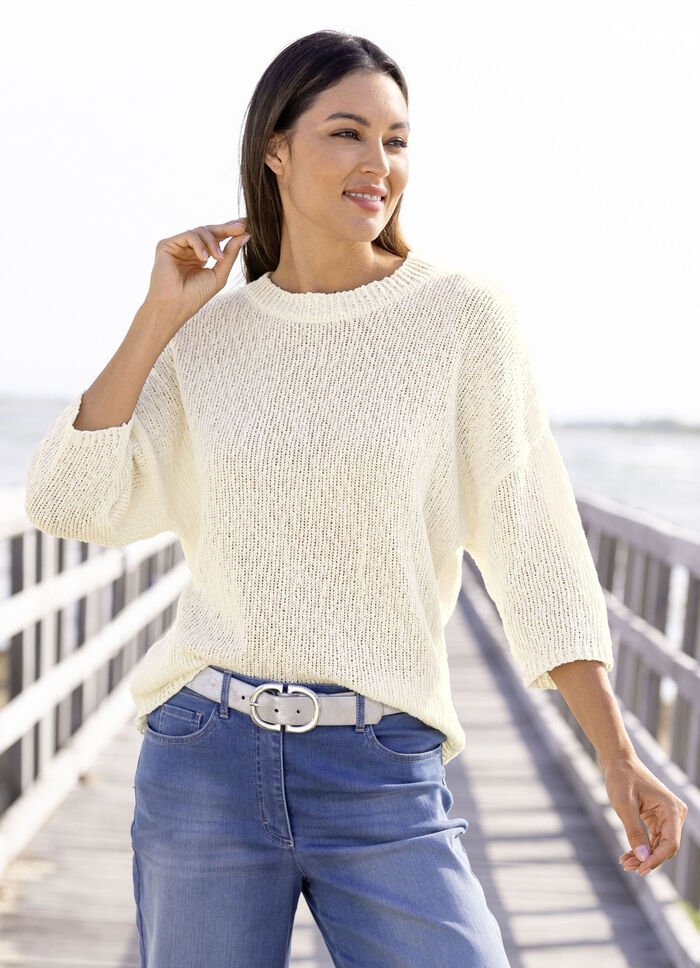 Pullover mit Leinen  