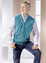 Gilet mit durchgehendem Reissverschluss in 4 Farben PETROL