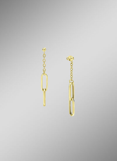 Eleganz in Bewegung: Ohrstecker aus feinem Gold 