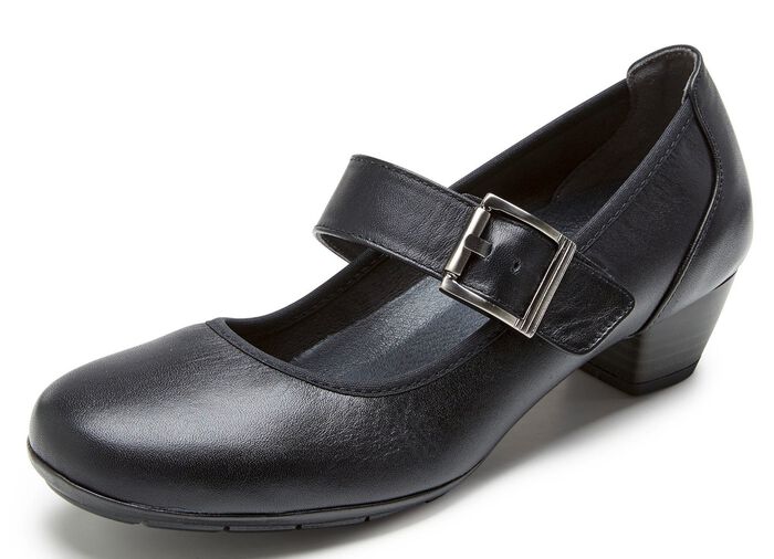 ELENA EDEN, schicke Damen-Pumps, Weite G, mit herausnehmbarem Fussbett SCHWARZ