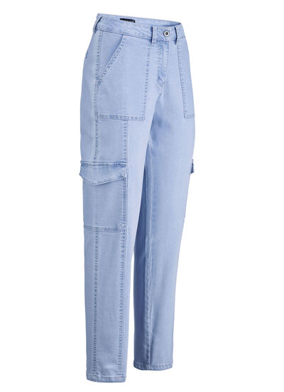 Knöchellange Cargojeans 