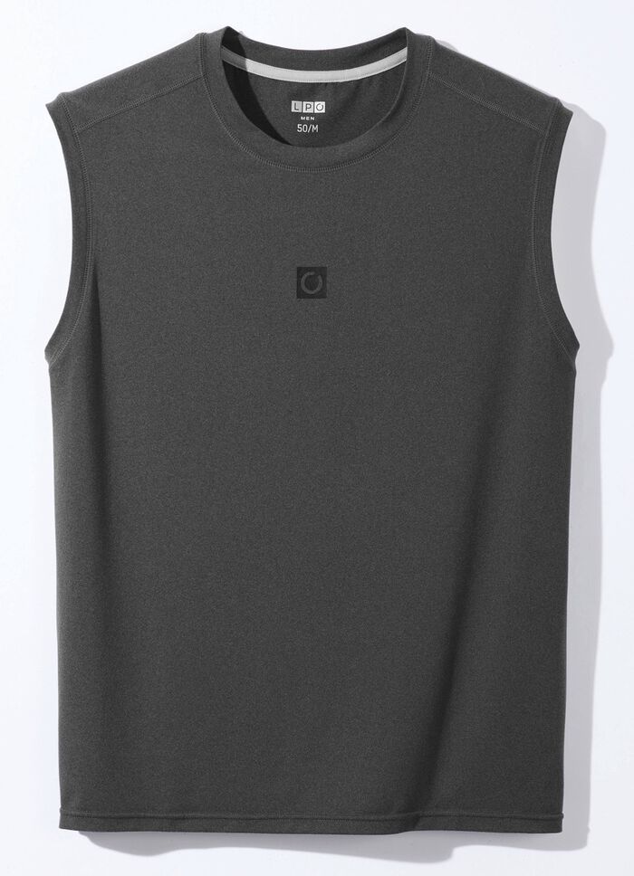 Achselshirt von &laquo;LPO&raquo; in 3 Farben DUNKELGRAU MELIERT