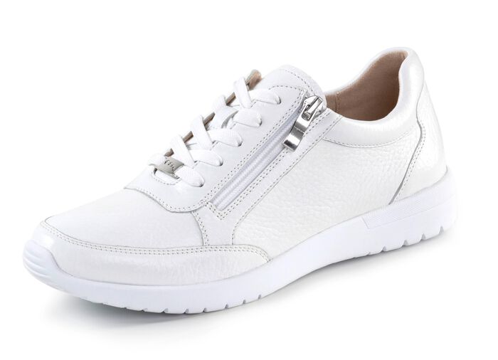 ELENA EDEN, komfortable Damen-Sneaker, Weite G, mit herausnehmbarem Fussbett WEISS