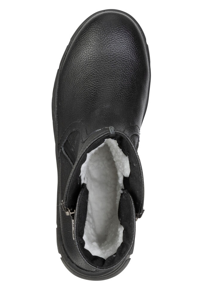 ELENA EDEN, gefütterte Damen-Boots, Winterschuhe, Weite G, mit herausnehmbarem Fussbett SCHWARZ