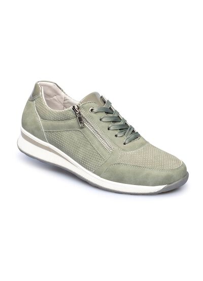 Komfort-Sneaker mit zus&auml;tzlicher Einlegesohle aus Kunstfell  