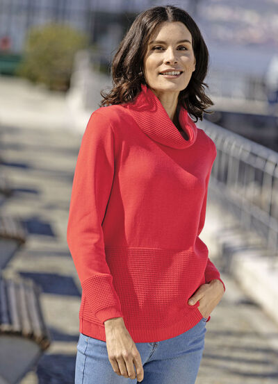 Pullover mit Strukturdessin 