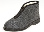 Gefütterte Herren-Stiefeletten, mit Schurwolle ANTHRAZIT
