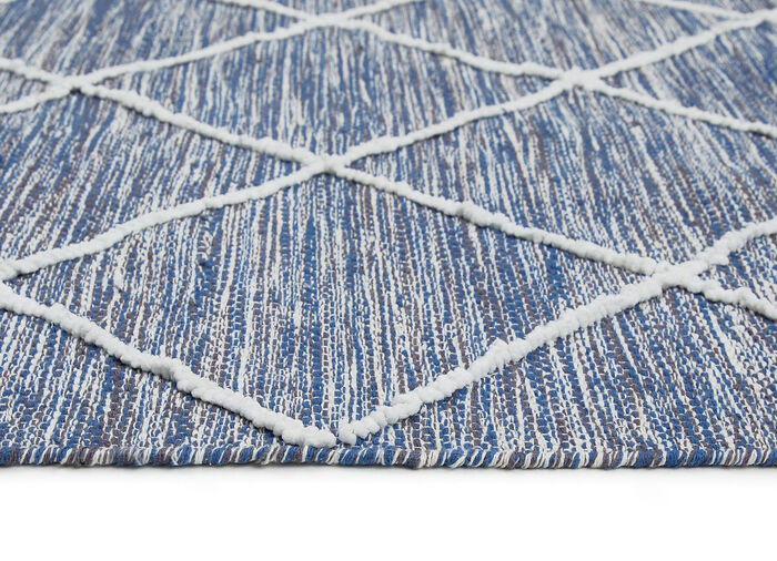 Moderne Brücken und Teppiche aus 100% Baumwolle BLAU