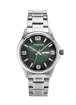 Para-Quartz-Herrenuhr mit Stahlbandgeh&auml;use 