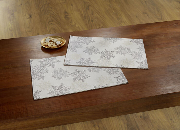 Tisch- und Raumdekoration mit Glitzergarn GOLD-SILBER