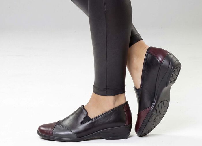 ELENA EDEN, bequeme Damen-Slipper, Weite H, mit herausnehmbarem Fussbett 