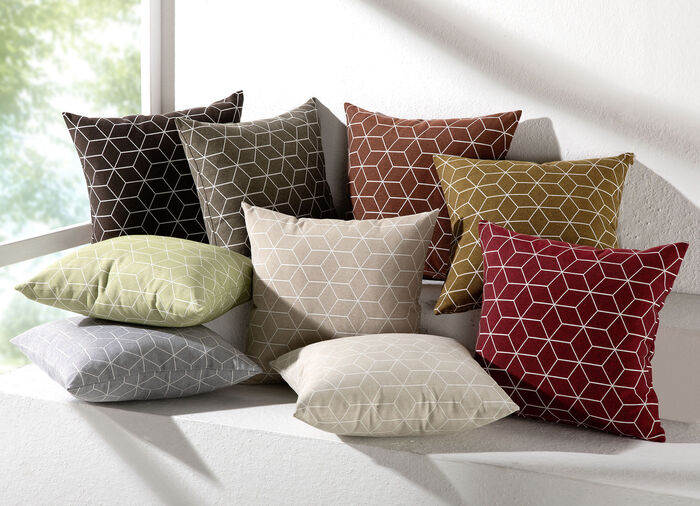 Moderne Kissenbezüge in Jacquard-Qualität BEIGE