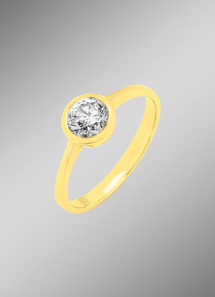 Entz&uuml;ckender Damenring mit Brillant 